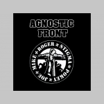 Agnostic Front čierne teplákové kraťasy s tlačeným logom
